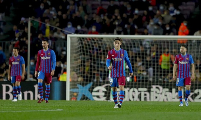 Barca thua sốc đội bóng đang trụ hạng