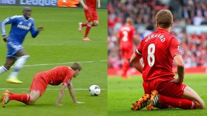 Cú trượt chân tai hại của Gerrard