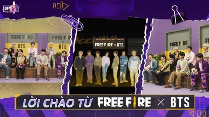 Lời chào của BTS đến cộng đồng của tựa game Free Fire