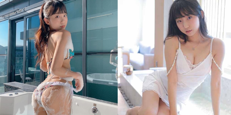 Ngoài là người mẫu lookbook Eun-Jin cũng là người có content tắm bồn đã mắt