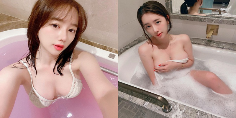 Hot girl nóng bỏng khi tắm bồn tại khách sạn