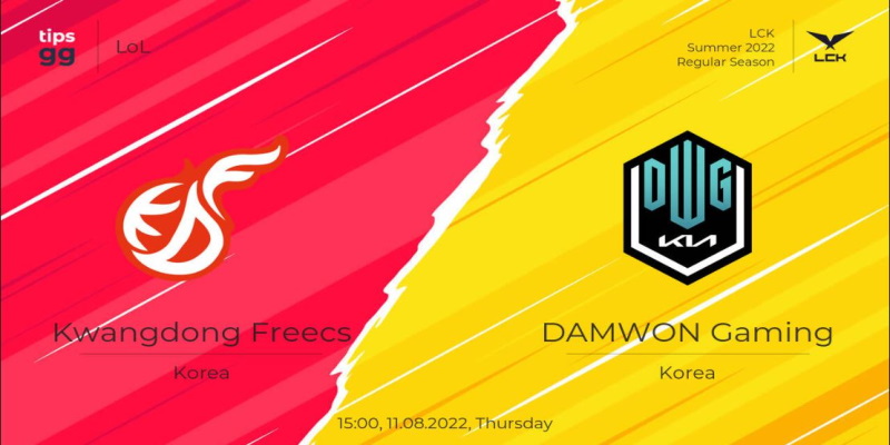 Kwangdong Freecs vs Damwon KIA là trận đấu quyết định top 4 của LCK Summer 2022