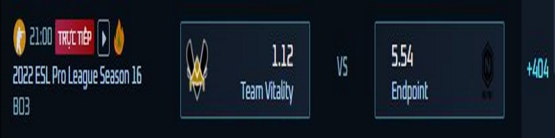 Trận đấu giữa Team Vitality vs Endpoint là trận đầu tiên của bảng tử thần