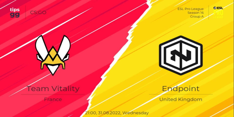 Trận chung kết giữa Team Vitality vs Endpoint sẽ diễn ra vào 21h ngày 31/8/22