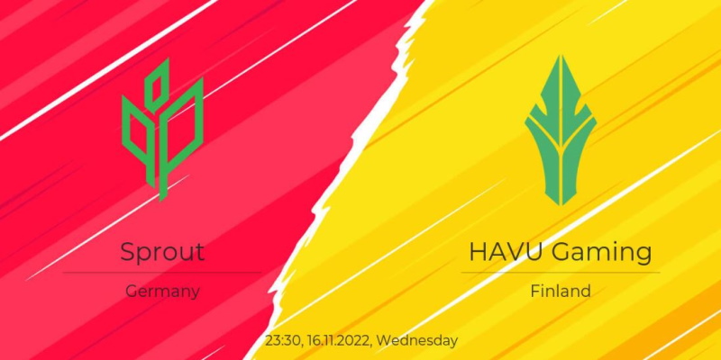 Trận chung kết giữa Sprout vs HAVU Gaming sẽ diễn ra vào 23h30 ngày 16/11/22