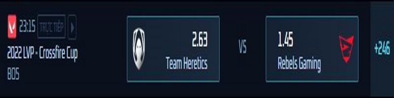 Pertandingan Team Heretics vs Rebels Gaming akan berlangsung pada 11/12